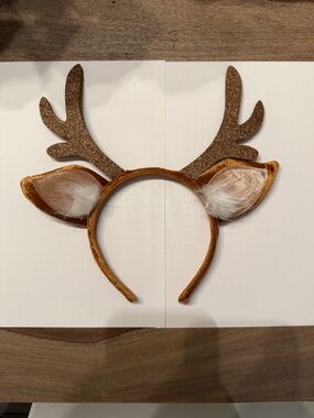 Christmas Reindeer Antler Headband Brown Deer Ears